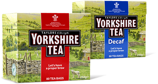 Some of the types of yorkshire tea on offer